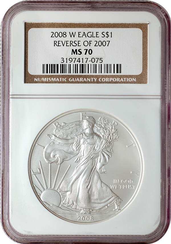 2008-W Eagle Reverse of 2007